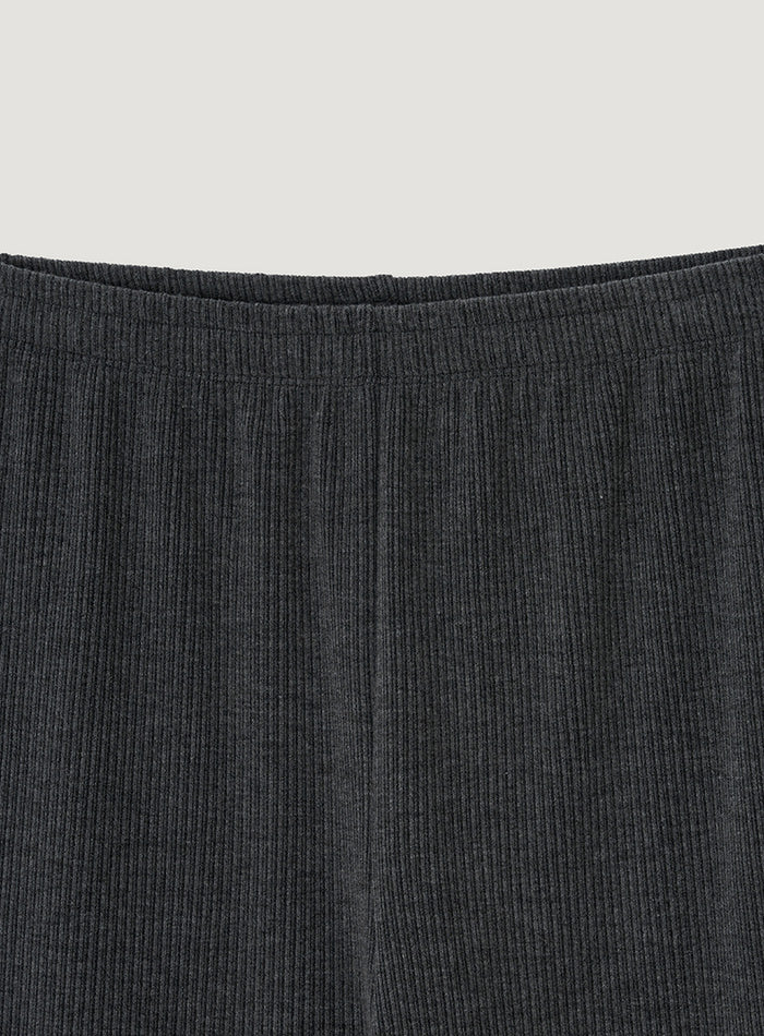 Mango Maniplease Soi Banding Pants Charcoal