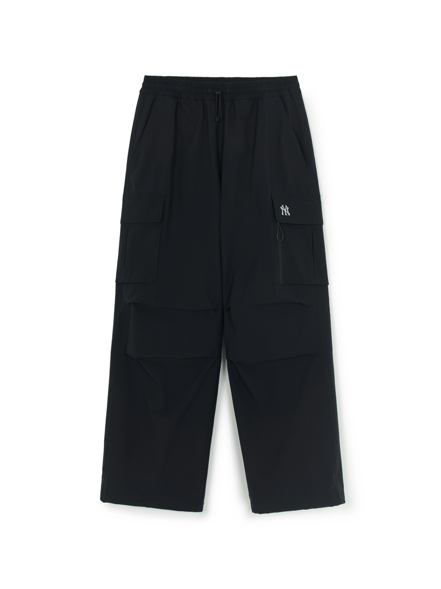 [Karina PICK] Gorpcore Parachute Cargo Wide-Leg Pants New York Yankees