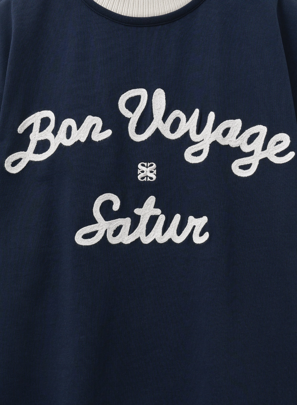 [satur] (W) Satur Logo Voyage T-Shirt - Art Cream