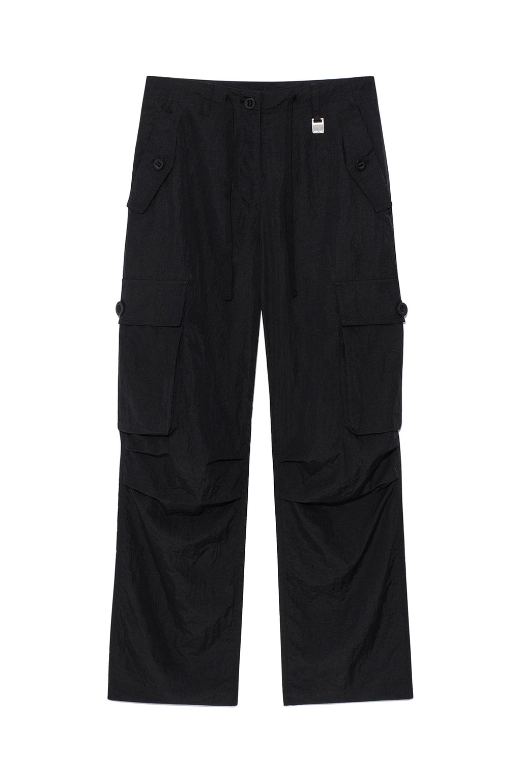 Matinkim String Nylon Cargo Pants IN Black
