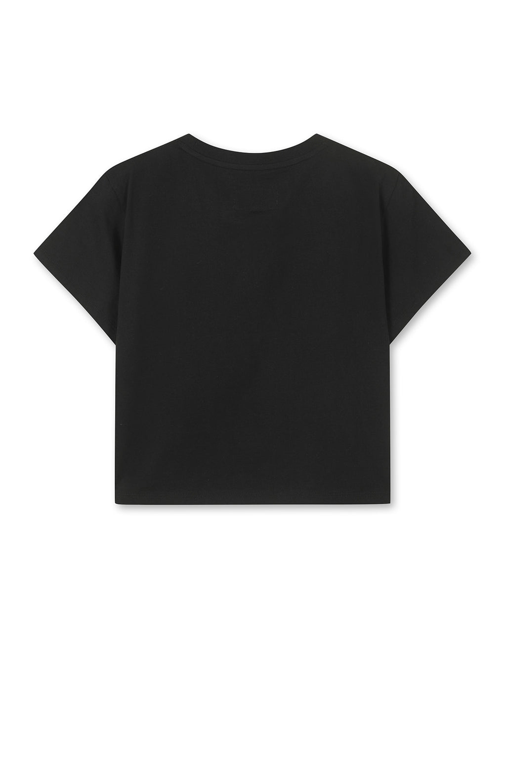 [matinkim] Matin Kim Logo Crop Top IN Black