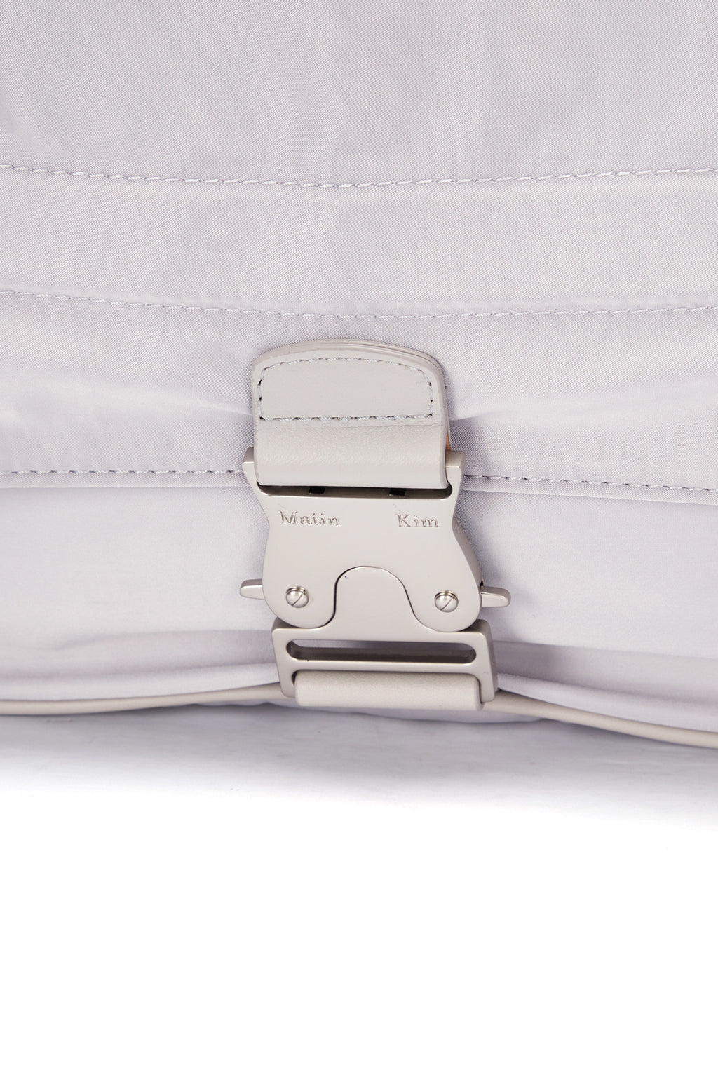 [matinkim] BIG BUCKLE BAG IN LIGHT GREY