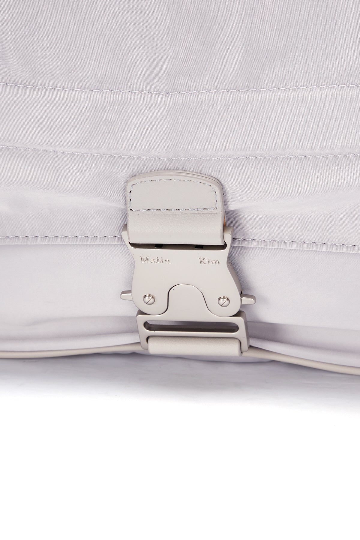 [matinkim] BIG BUCKLE BAG IN LIGHT GREY