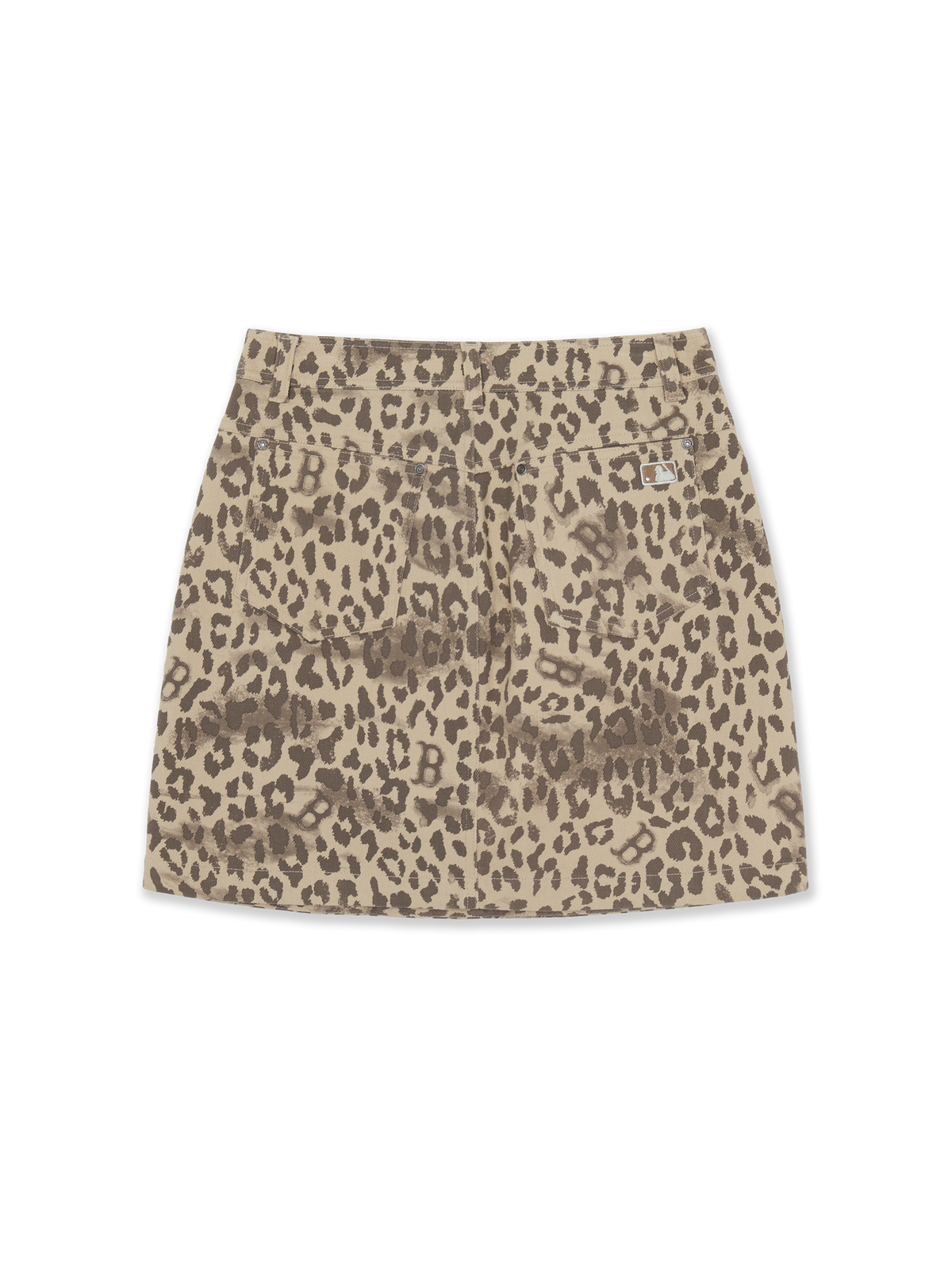 Mlb Women's Cotton Leopard Mini Skirt