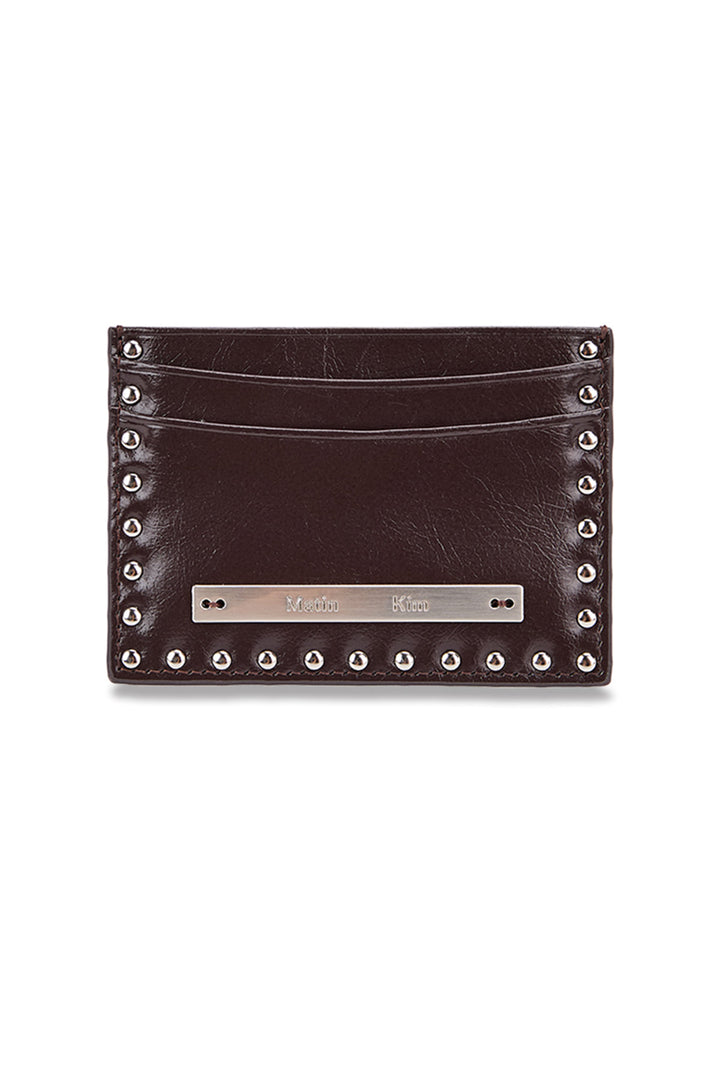 Matinkim Western Stud Card Wallet IN Brown