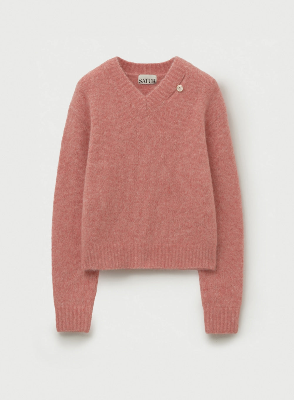 [satur] (W) Essen Two Tone Mohair Blend Knit - Pink