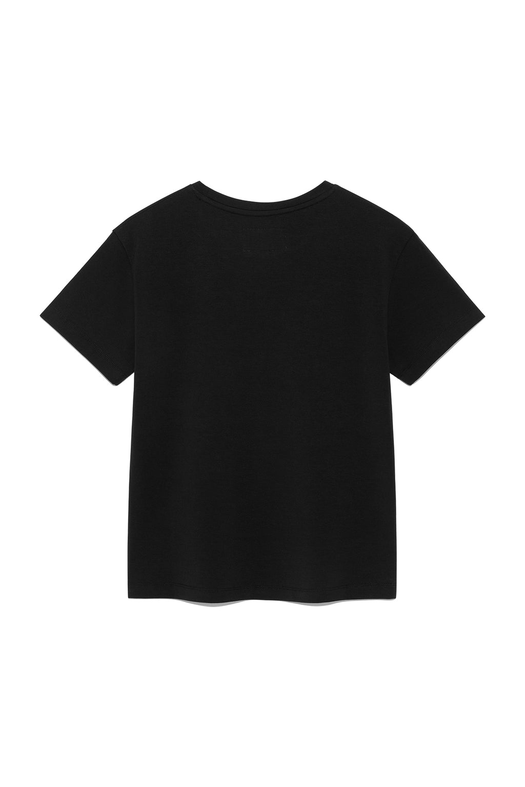 [matinkim] PATCHWORK GRAPHIC PRINTING LOGO TOP IN BLACK