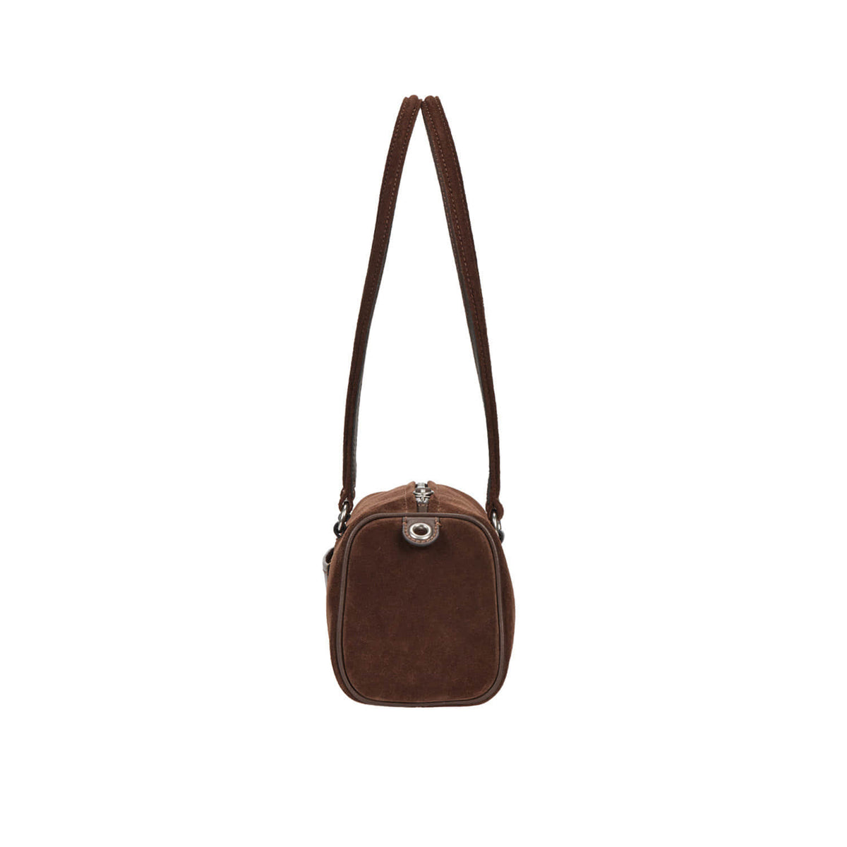Vunque Perfec Pillow Suede Shoulder M Choco Brown
