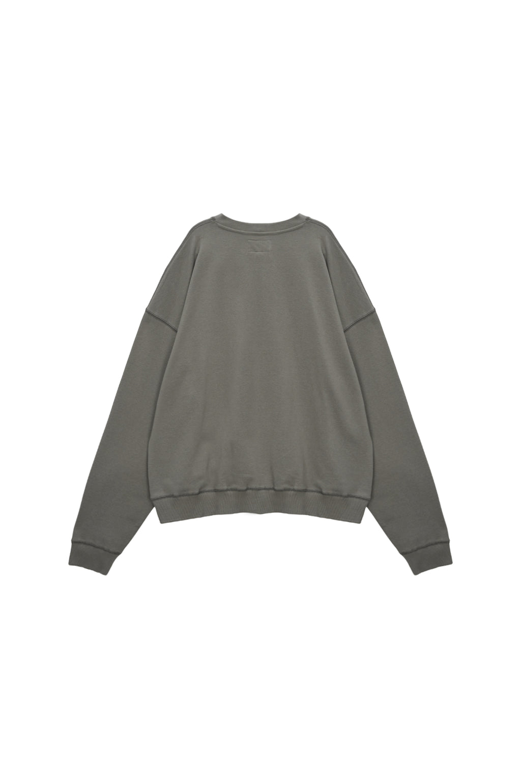 [matinkim] STITCH LABEL SWEATSHIRT IN KHAKI