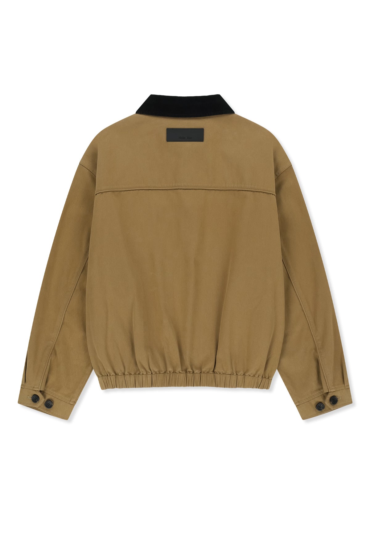 Matinkim Corduroy Contrast Trim Blouson Jumper IN Beige
