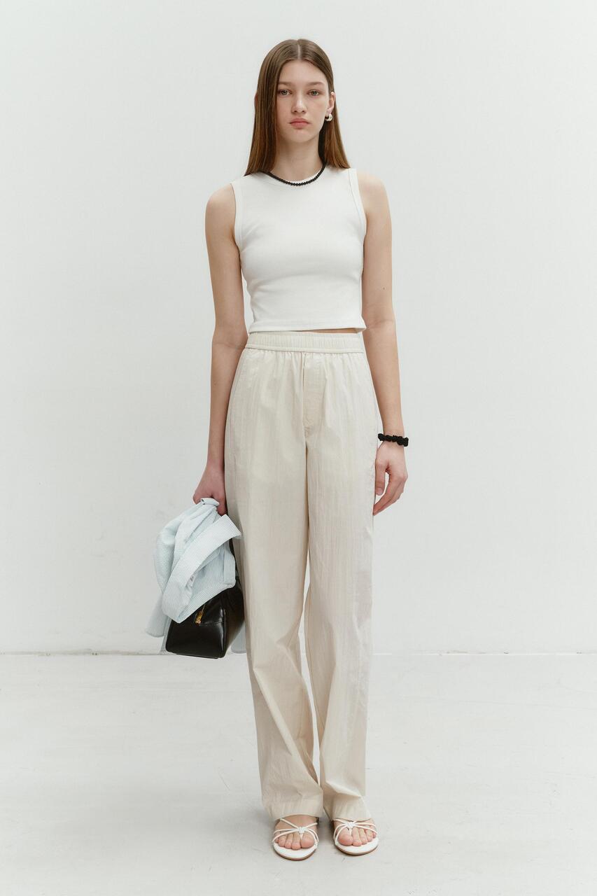Dunst Relaxed Banding Pants Ecru