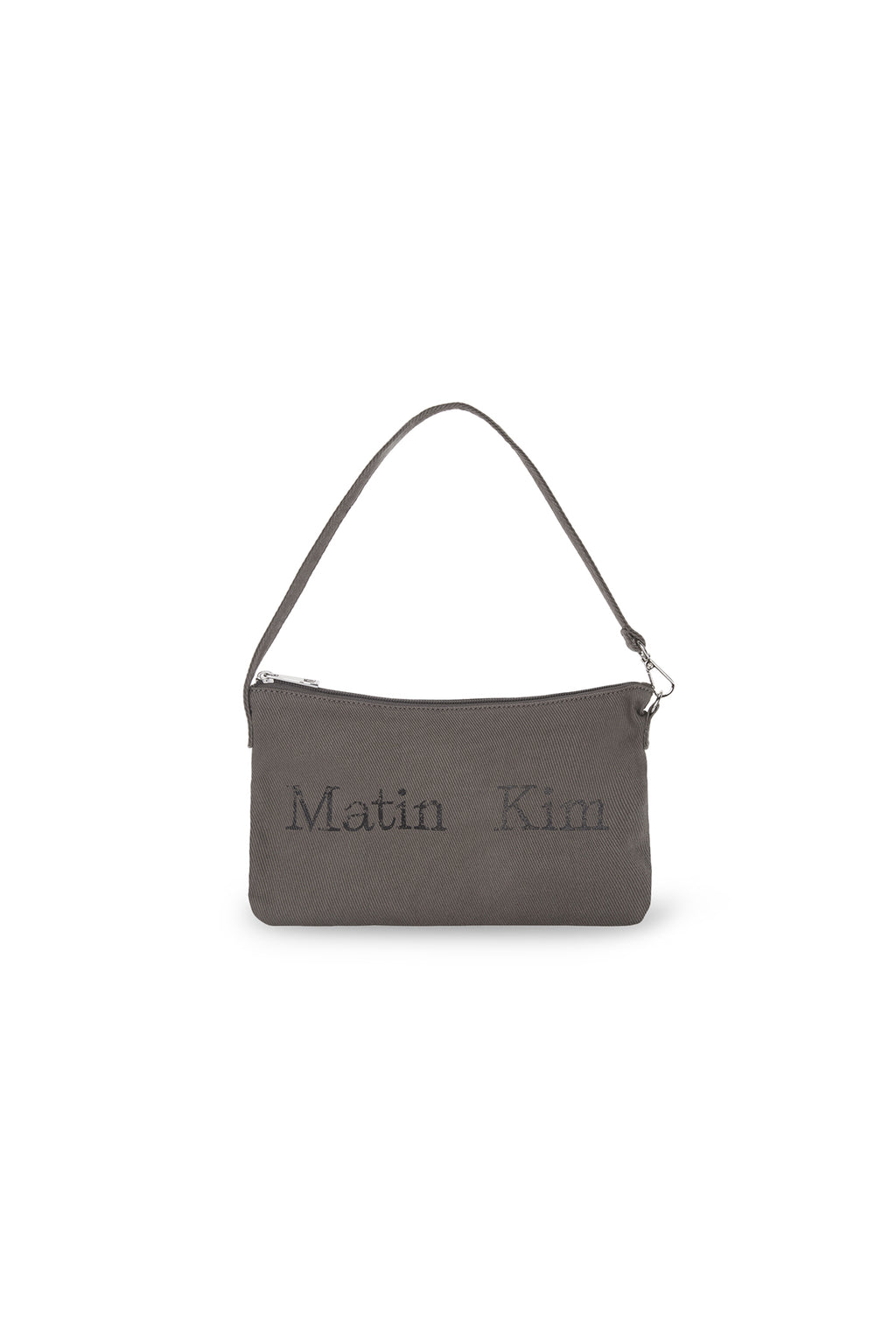 [matinkim] MATIN CRACKED LOGO ECOBAG IN CHARCOAL