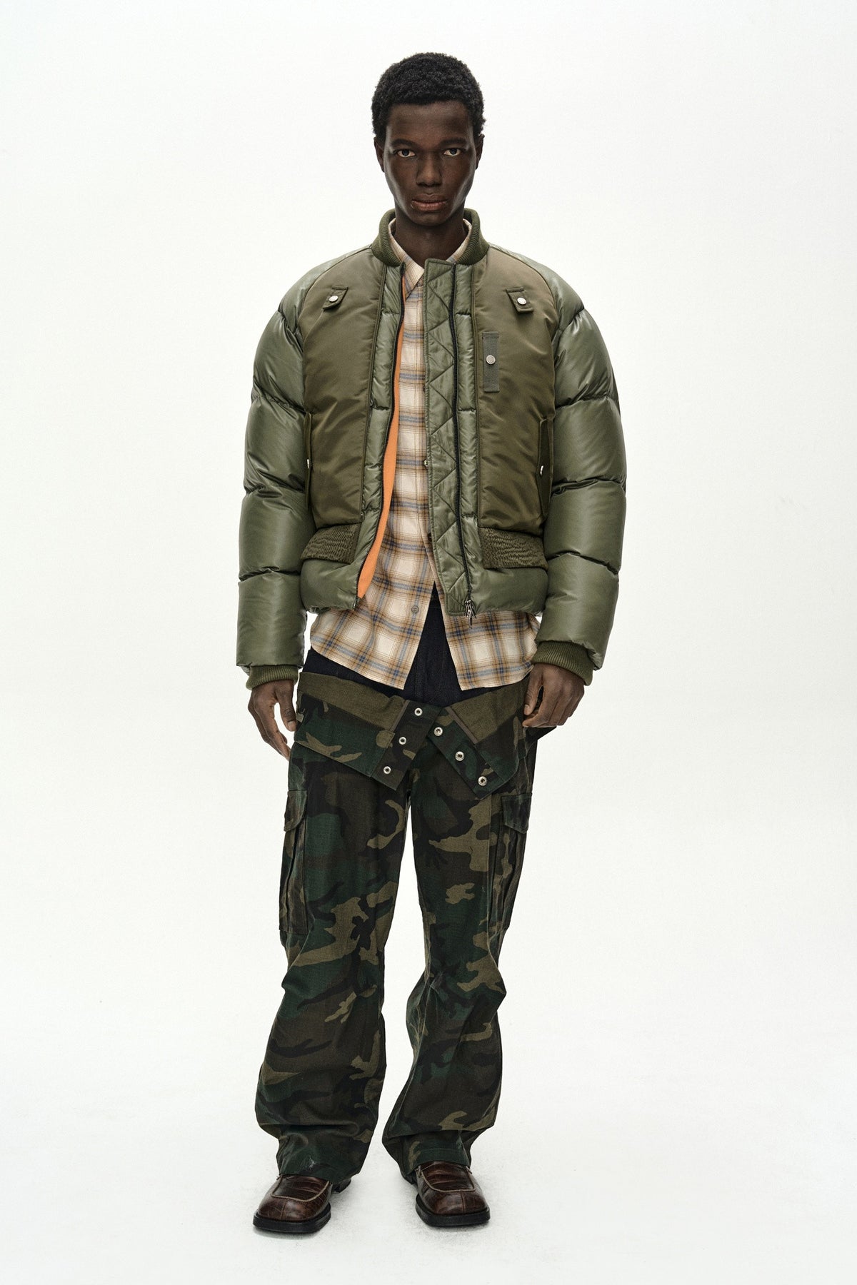 Andersson Bell Unisex Bomber Layered Down Jacket