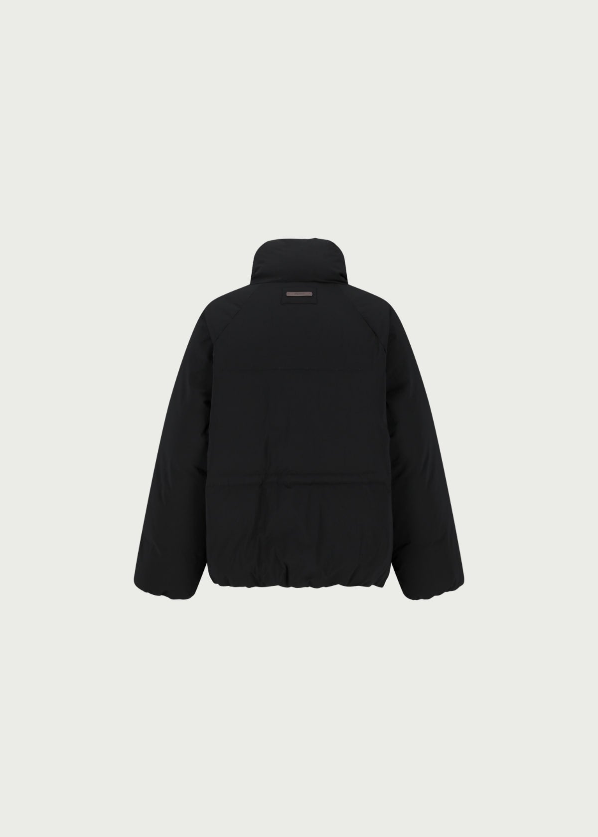 Depound signature duck down half jumper - black