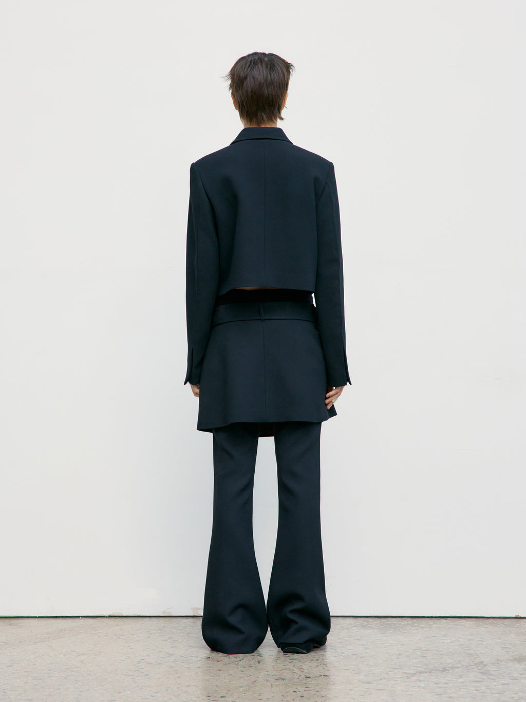 [Low Classic] Belted Mini Skirt_Black