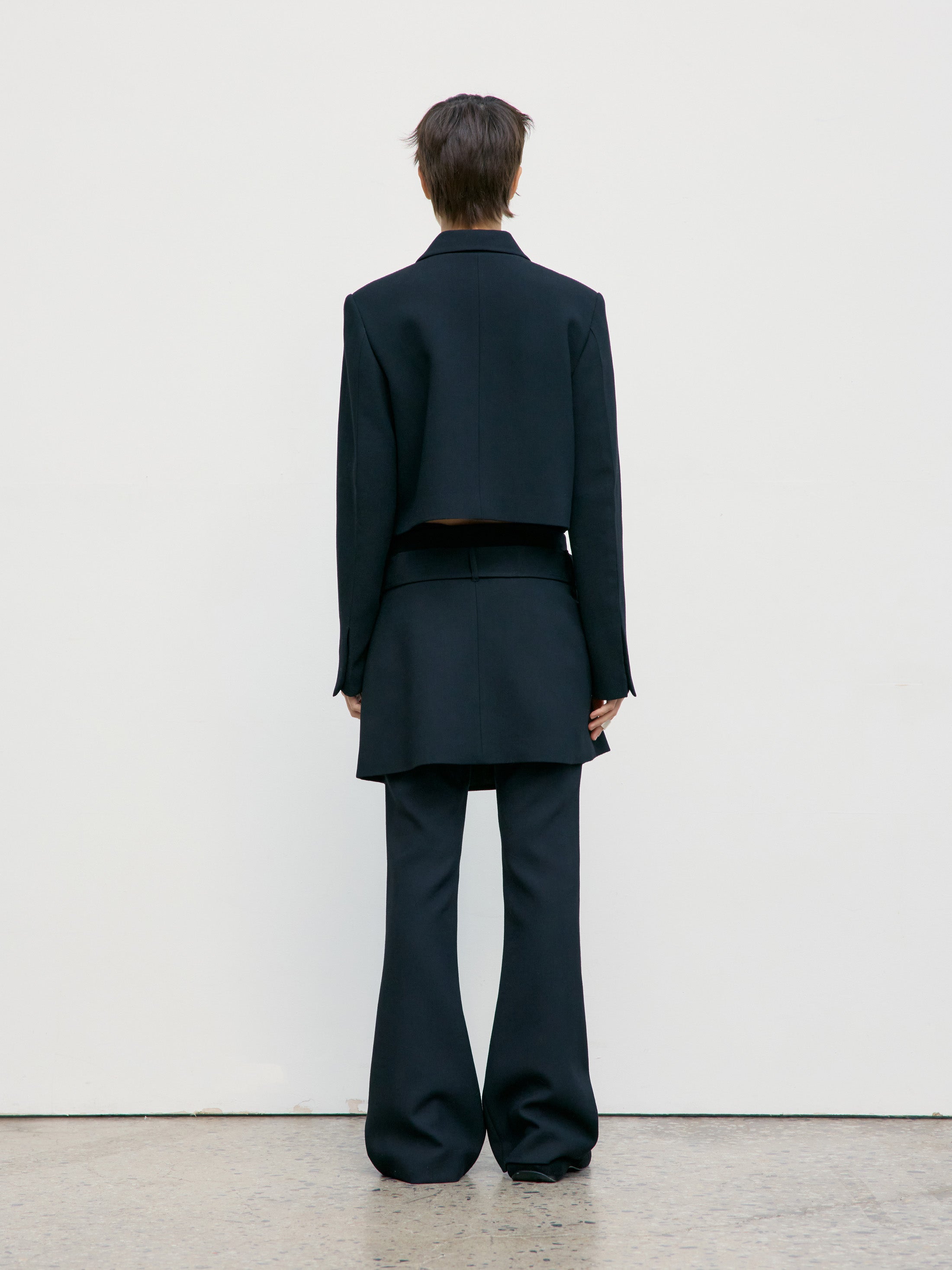 [Low Classic] Belted Mini Skirt_Black