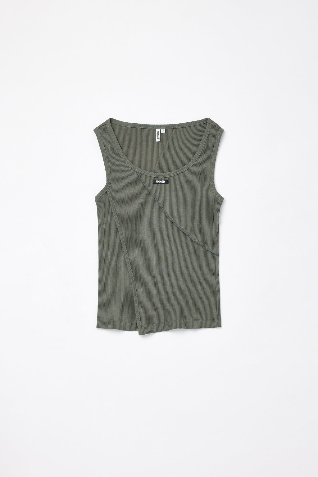 Matinkim Matin Kim Ribbed Slim Sleeveless IN Khaki