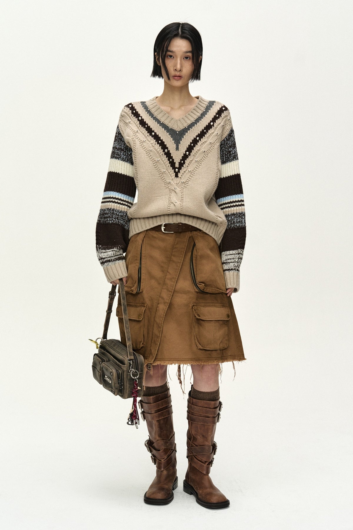 Andersson Bell Cargo Pocket Wrap Skirt