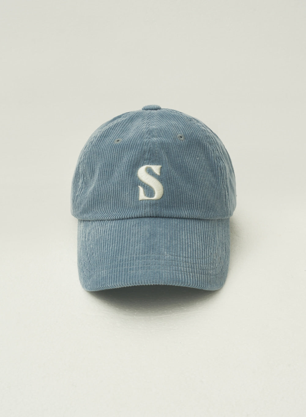 [satur] Small S logo Corduroy Ball Cap - Sky Blue