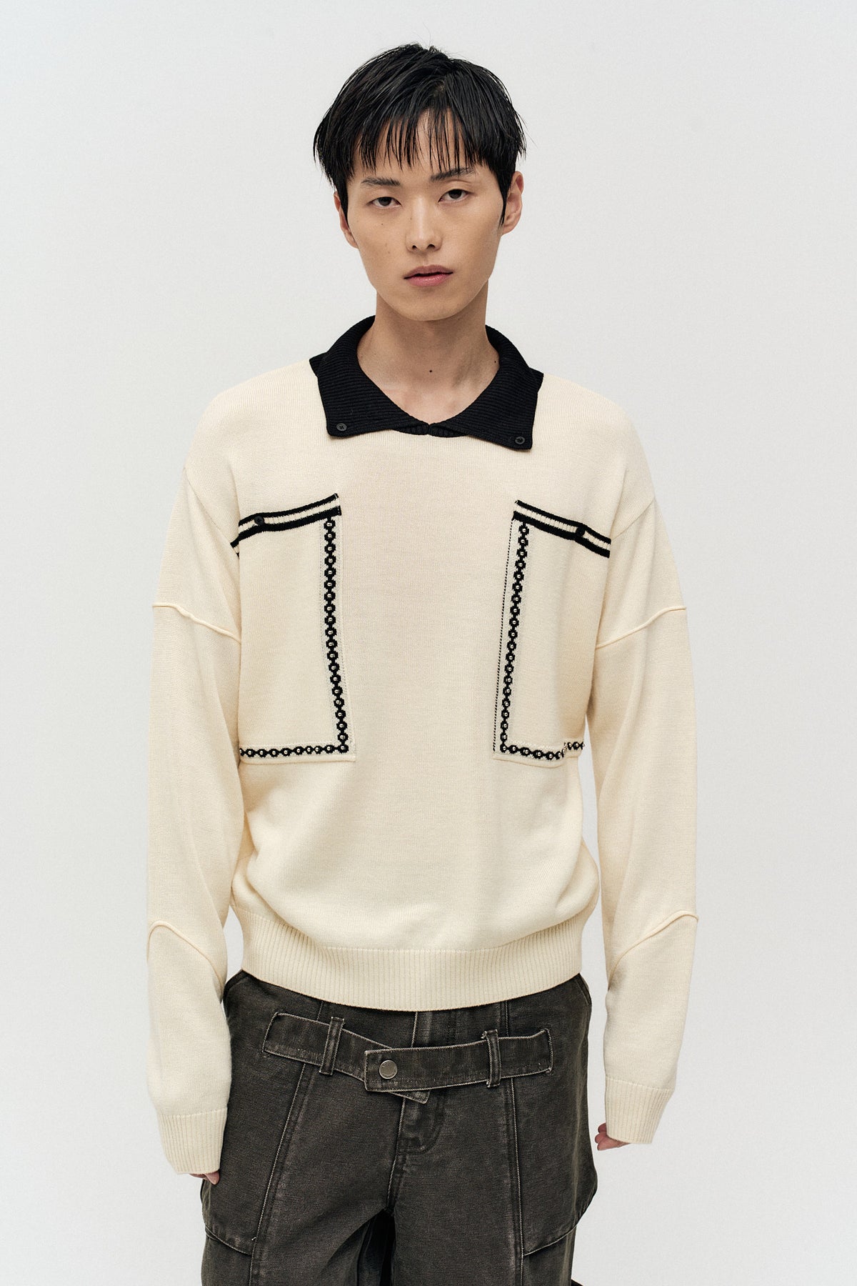 Andersson Bell Big Pocket Polo Sweater