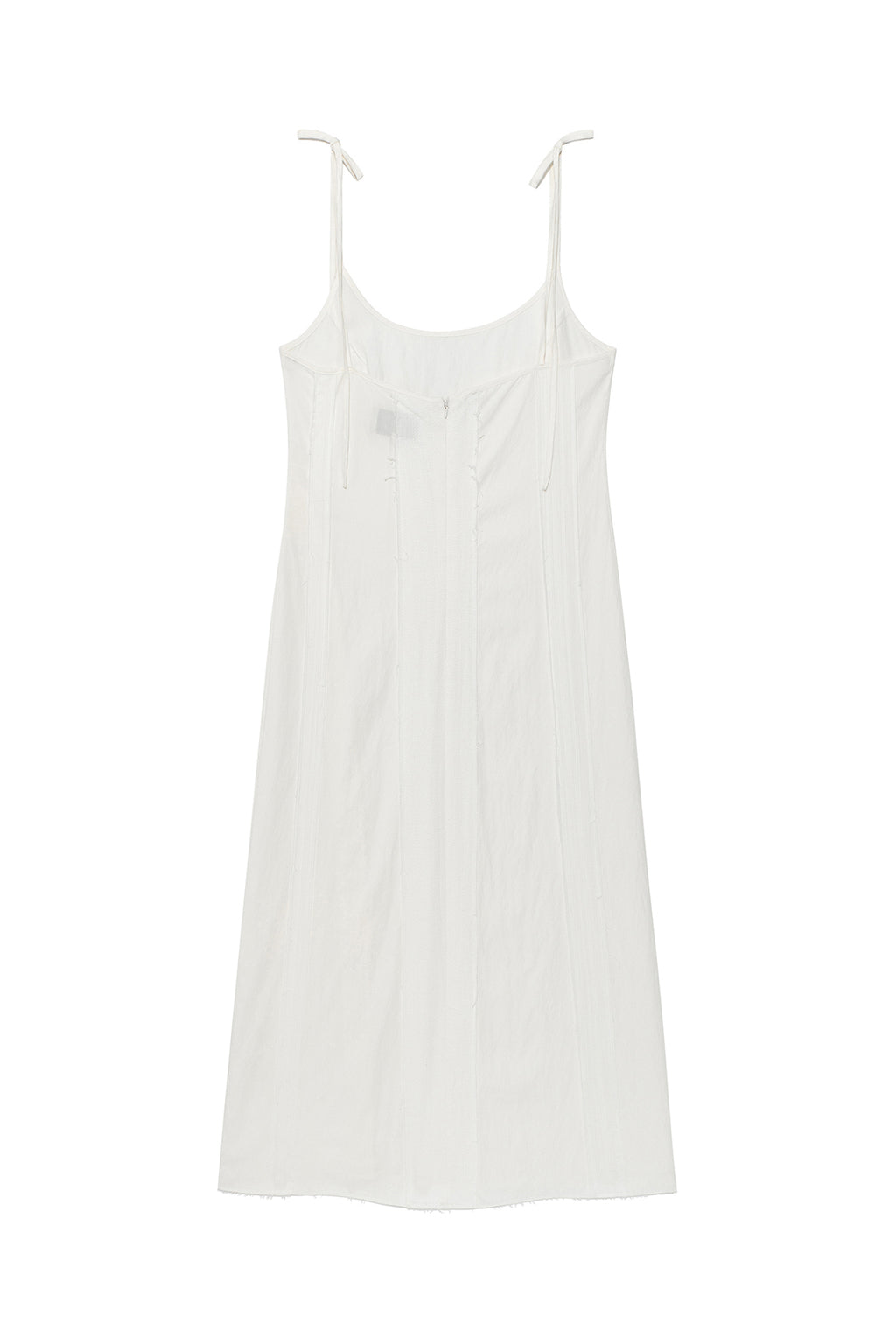[matinkim] Hook And Eye Layered Long Dress IN Ivory