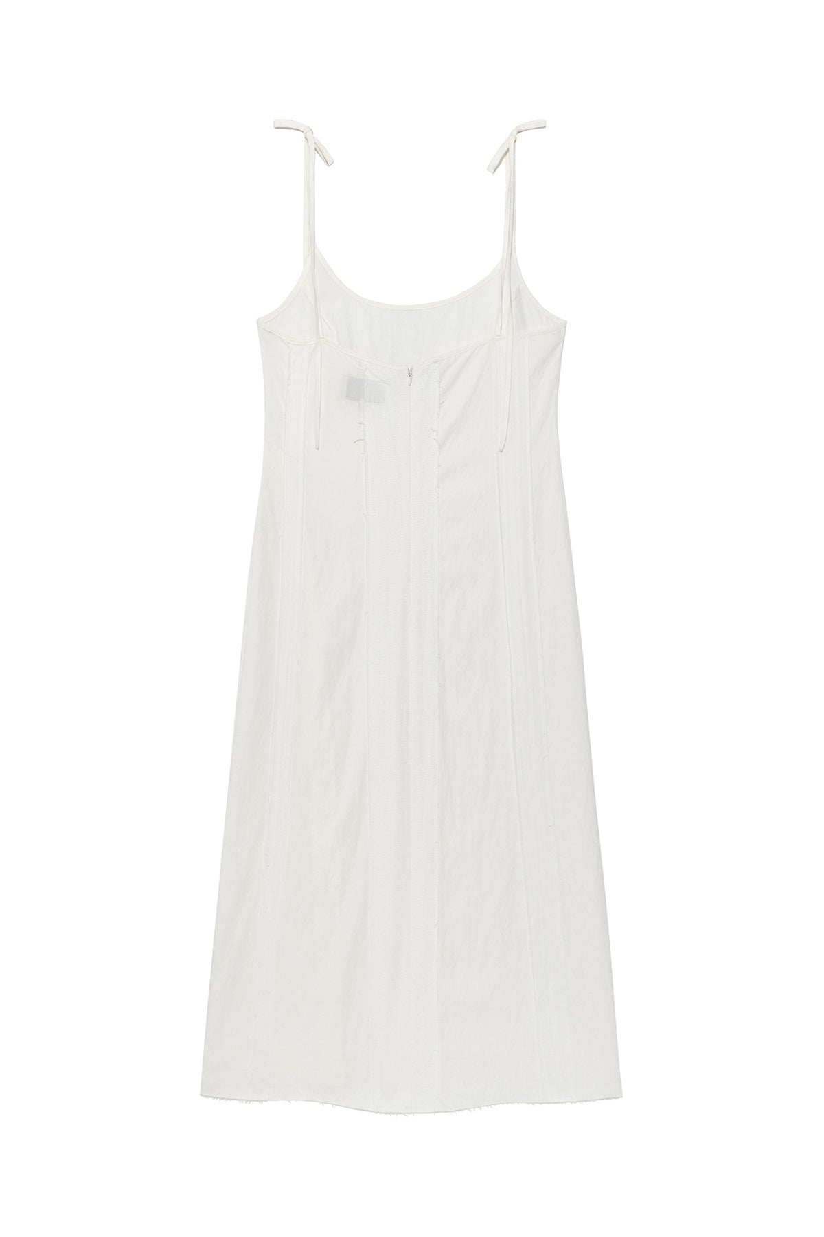 [matinkim] Hook And Eye Layered Long Dress IN Ivory