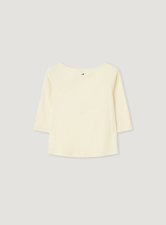 Mango Maniplease Croffle Slim Tee Creamy Lemon