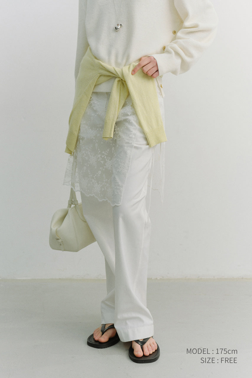 Dunst Needlework Layering Skirt White