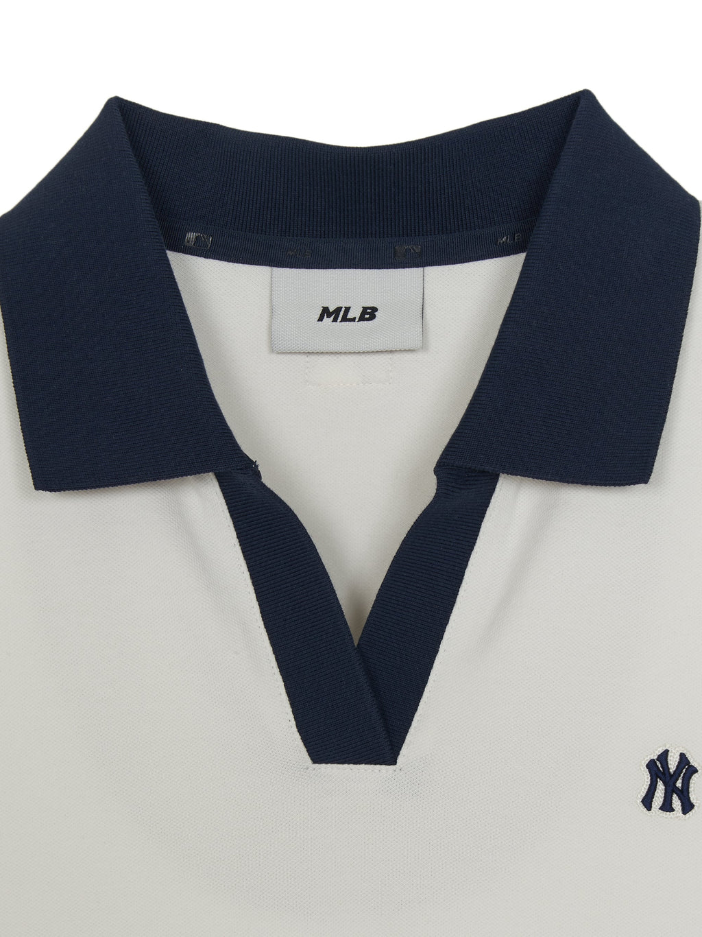 MLB Korea Women's Basic Open Collar Slim Fit Polo T-Shirts