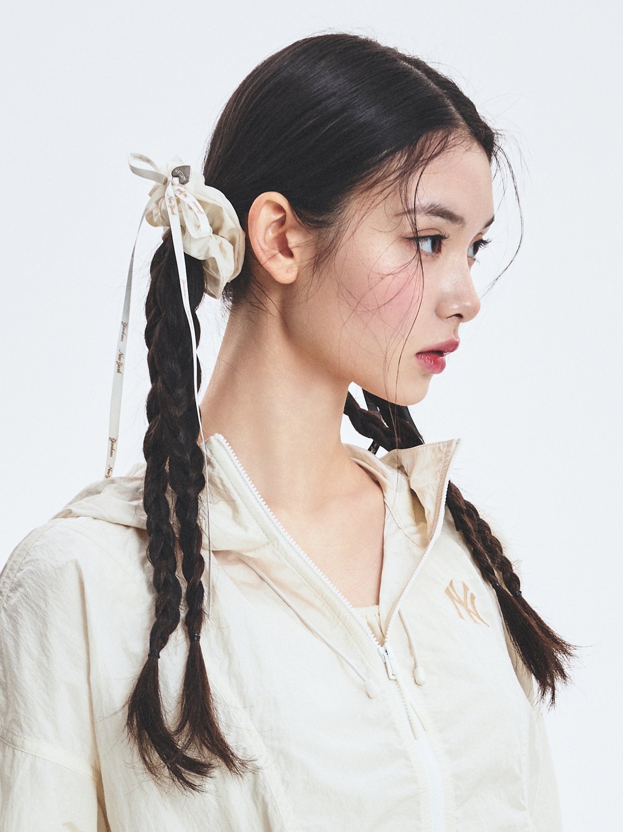 [mlb korea] Ribbon Strap Hair Scrunchie Small