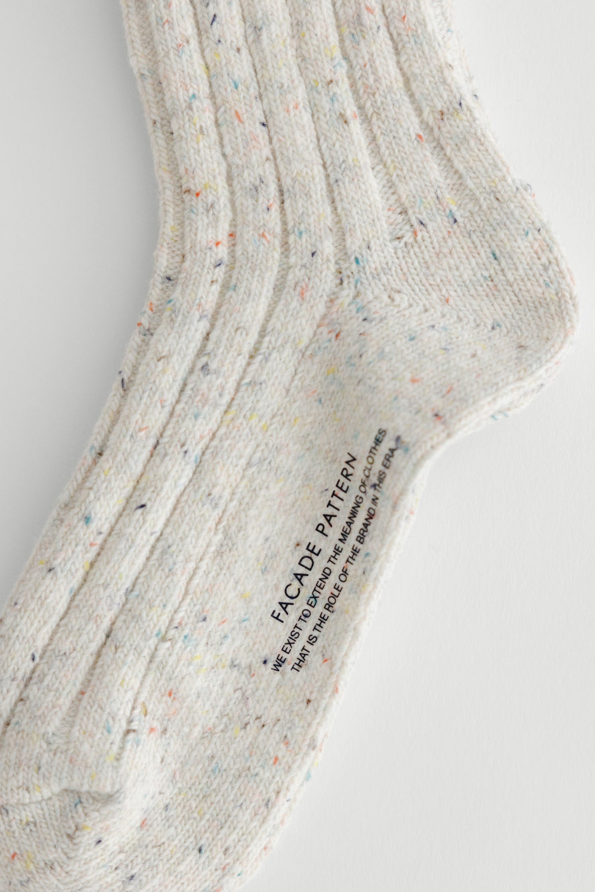 Facade Pattern Facade Melange Wool Socks