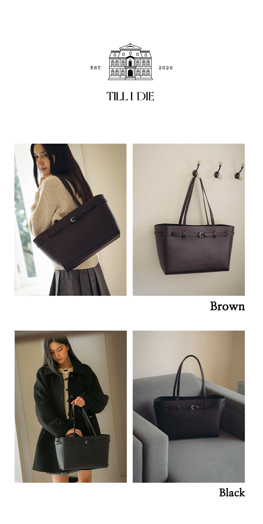 Tillidie Belt bbg leather shoulder bag Black