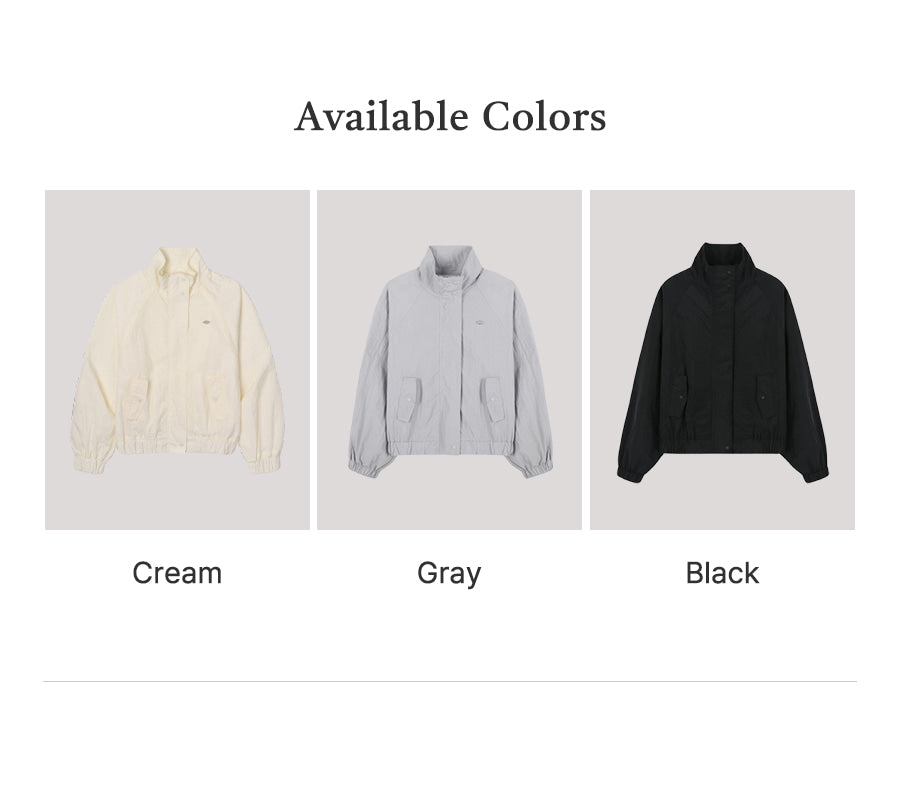 Tillidie Crispy compact wind breaker jumper Black