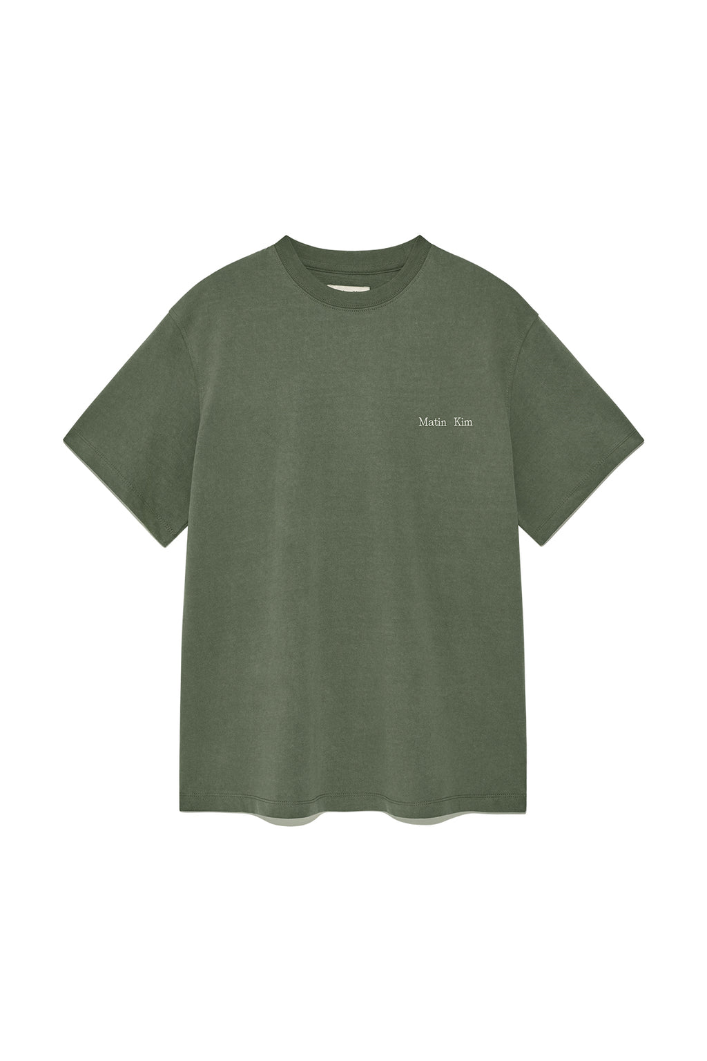 Matinkim Vintage Washed Logo Top For Women IN Khaki