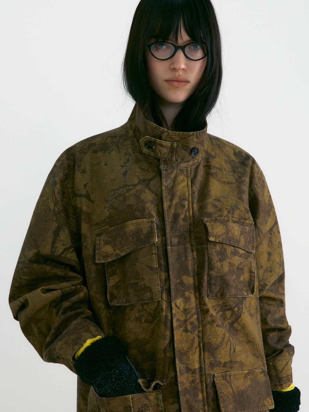 [low_classic] Botany Camouflage Safari Jacket
Camouflage