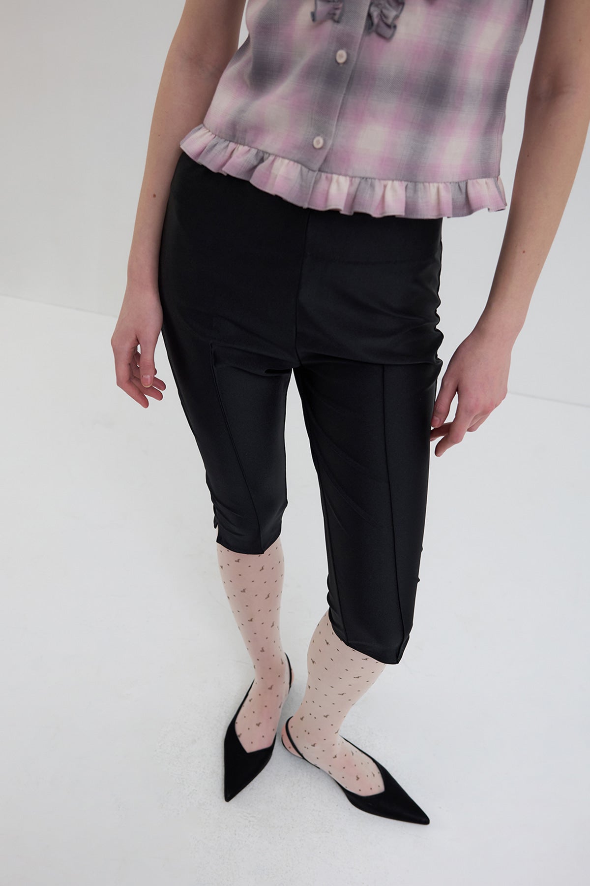 Overdueflair Banding Biker Shorts Black