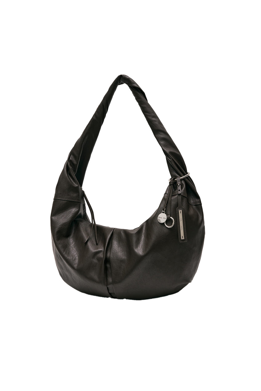 Matinkim Twist Handle Large Hobo Bag IN Dark Brown