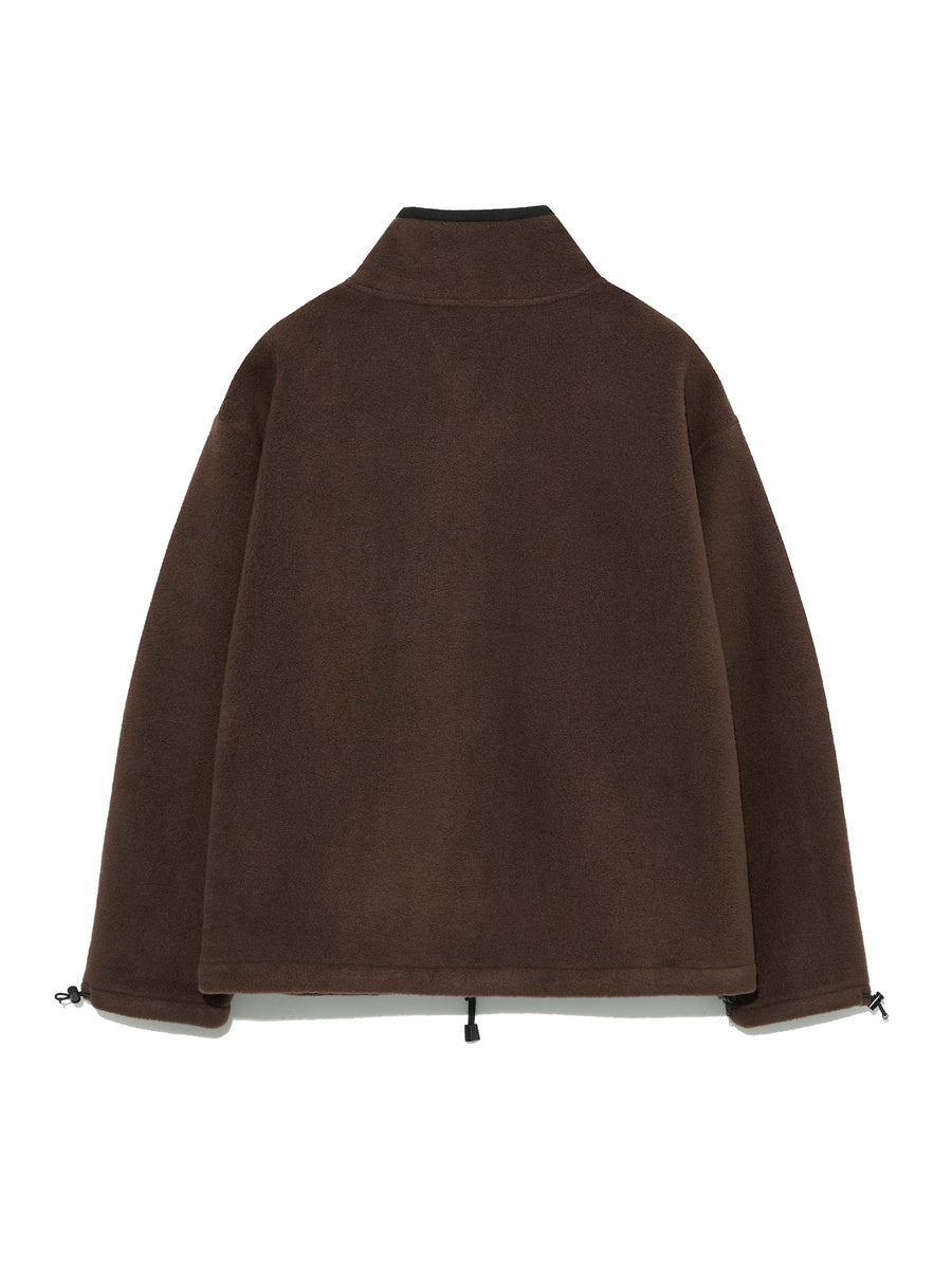 GLOWNY G Fleece Zip Up (Brown)