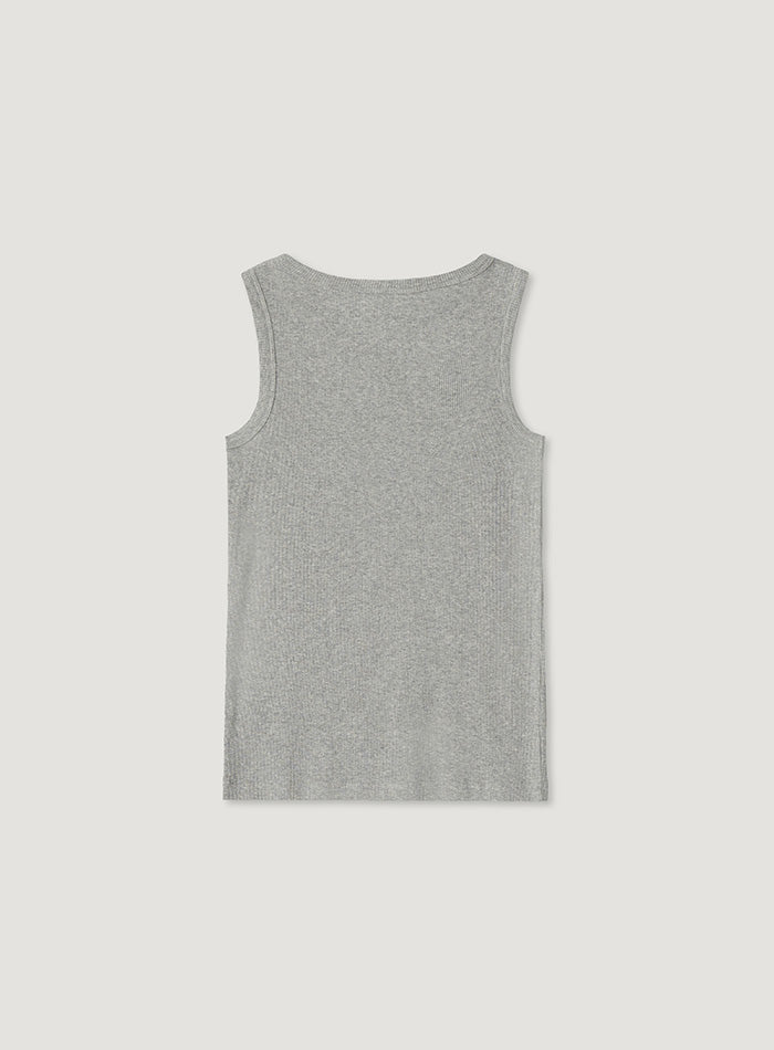 Mango Maniplease Unit Sleeveless Melange Grey