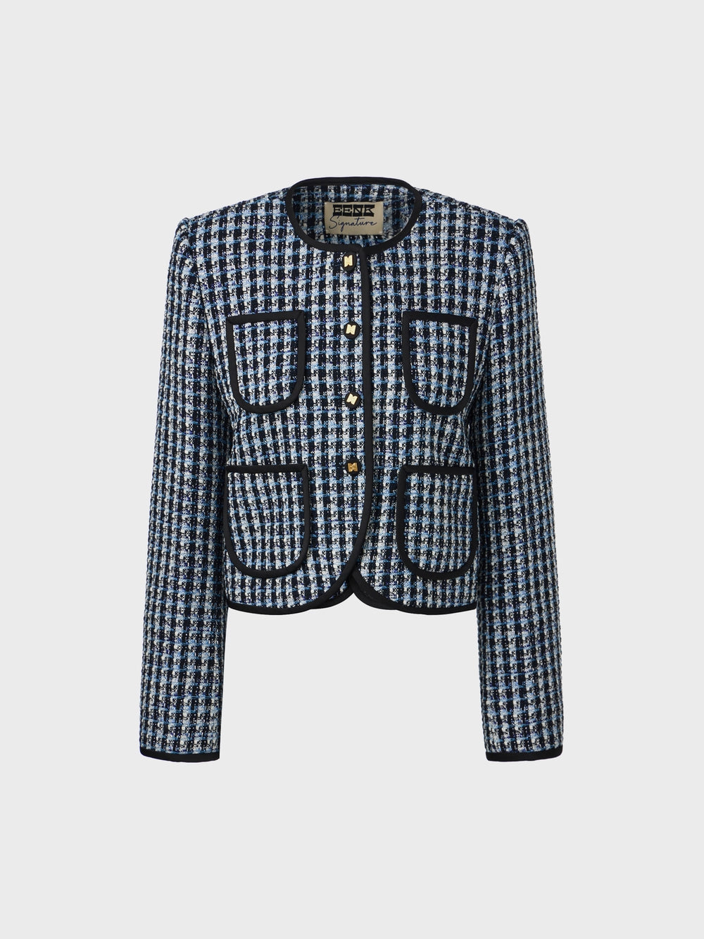 EENK Panel Short Jacket - Blue Multi