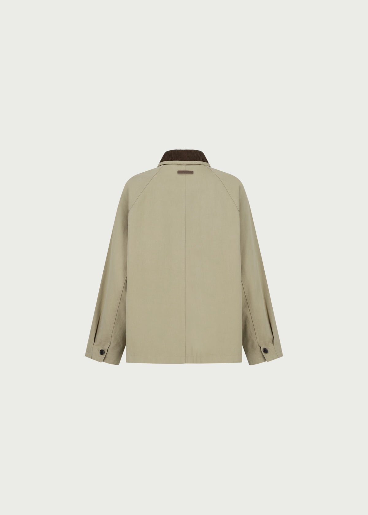 Depound corduroy collar work jacket - khaki beige