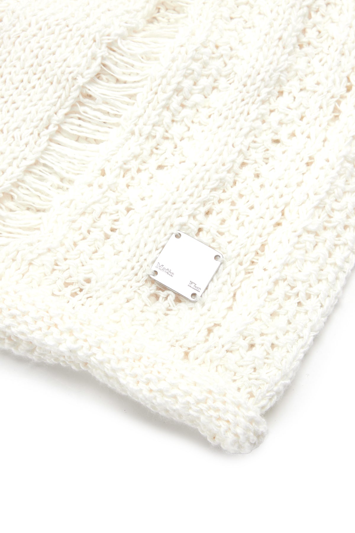 [matinkim] STRIPE CHUNKY BEANIE IN IVORY
