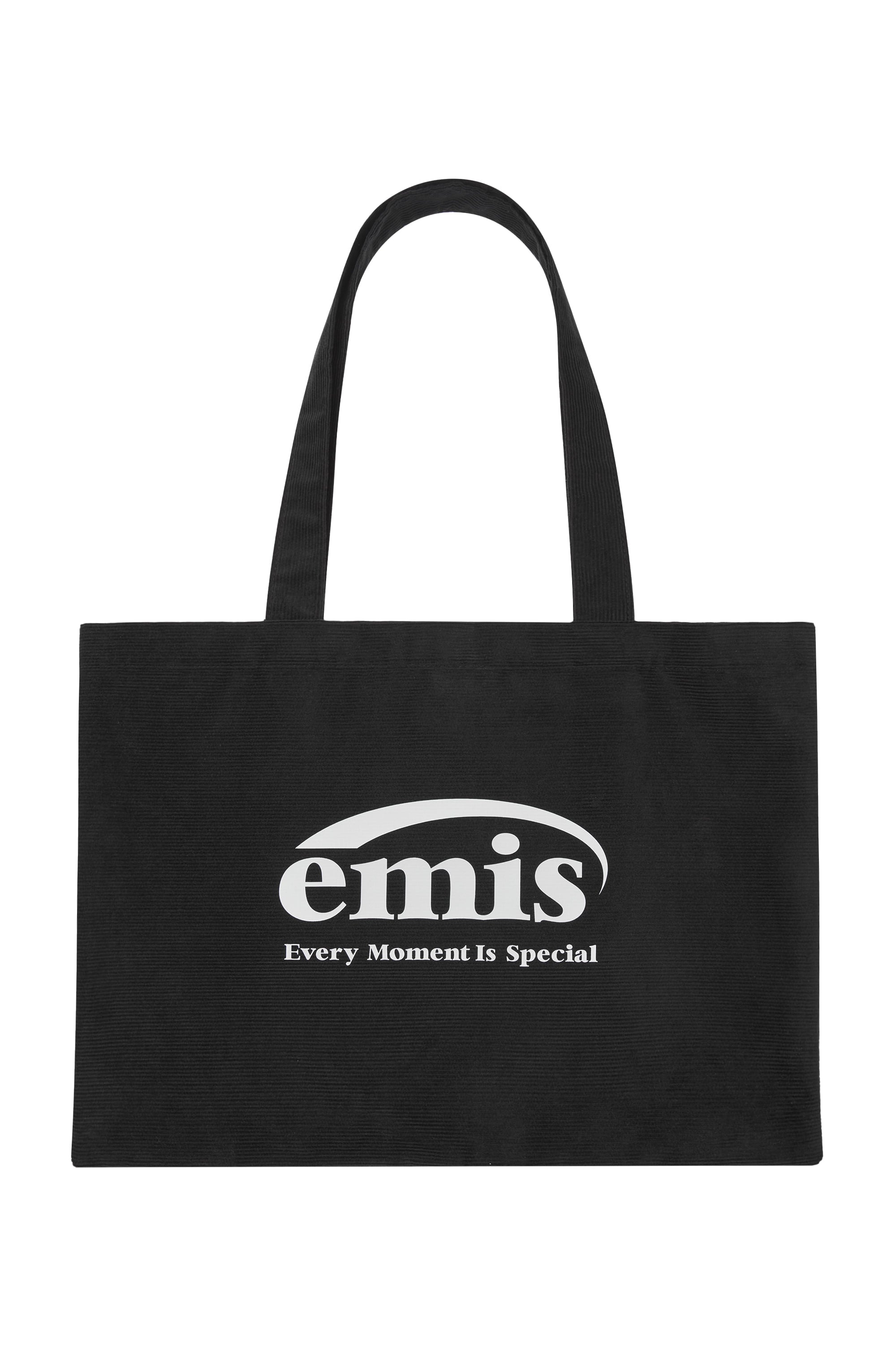 CORDUROY ECO BAG-BLACK