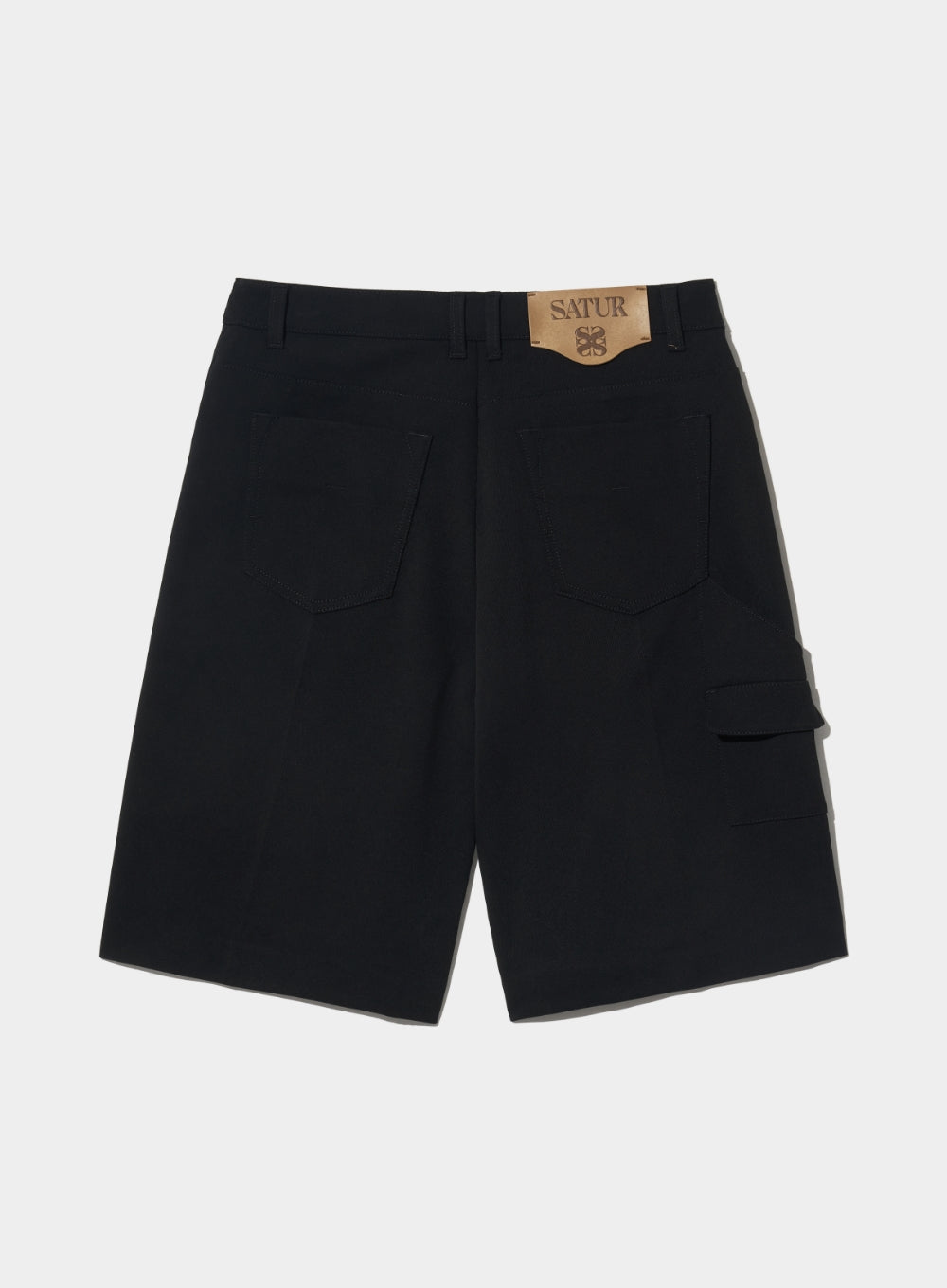 [satur] (W) Keller Carpenter Bermuda Slacks - Neutral Black