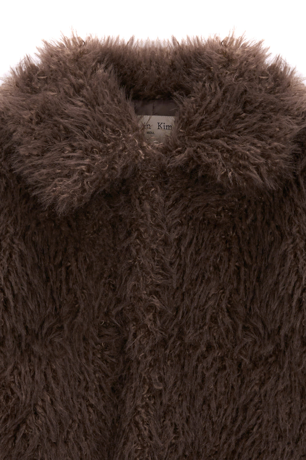 Matinkim Oversize Hairy Fur Coat IN Brown