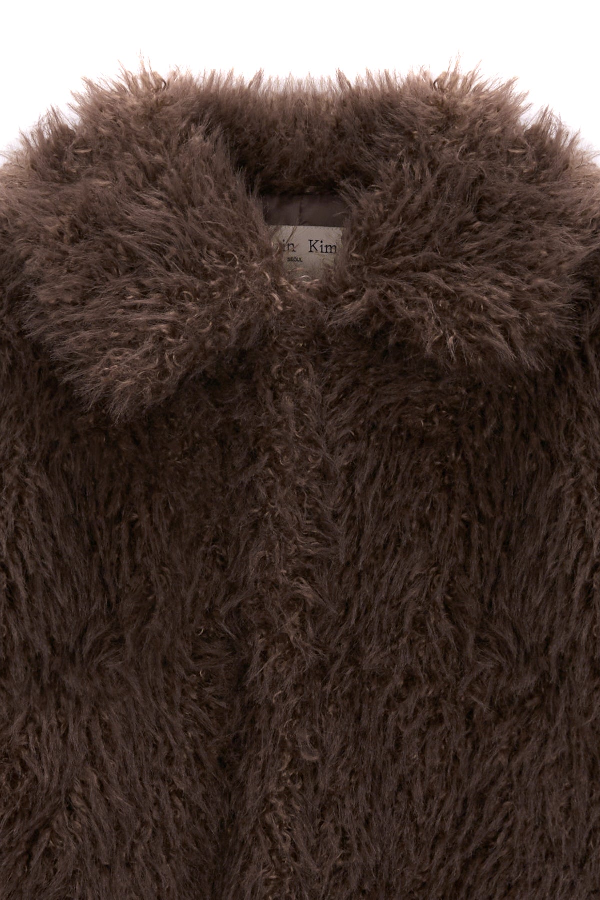 Matinkim Oversize Hairy Fur Coat IN Brown