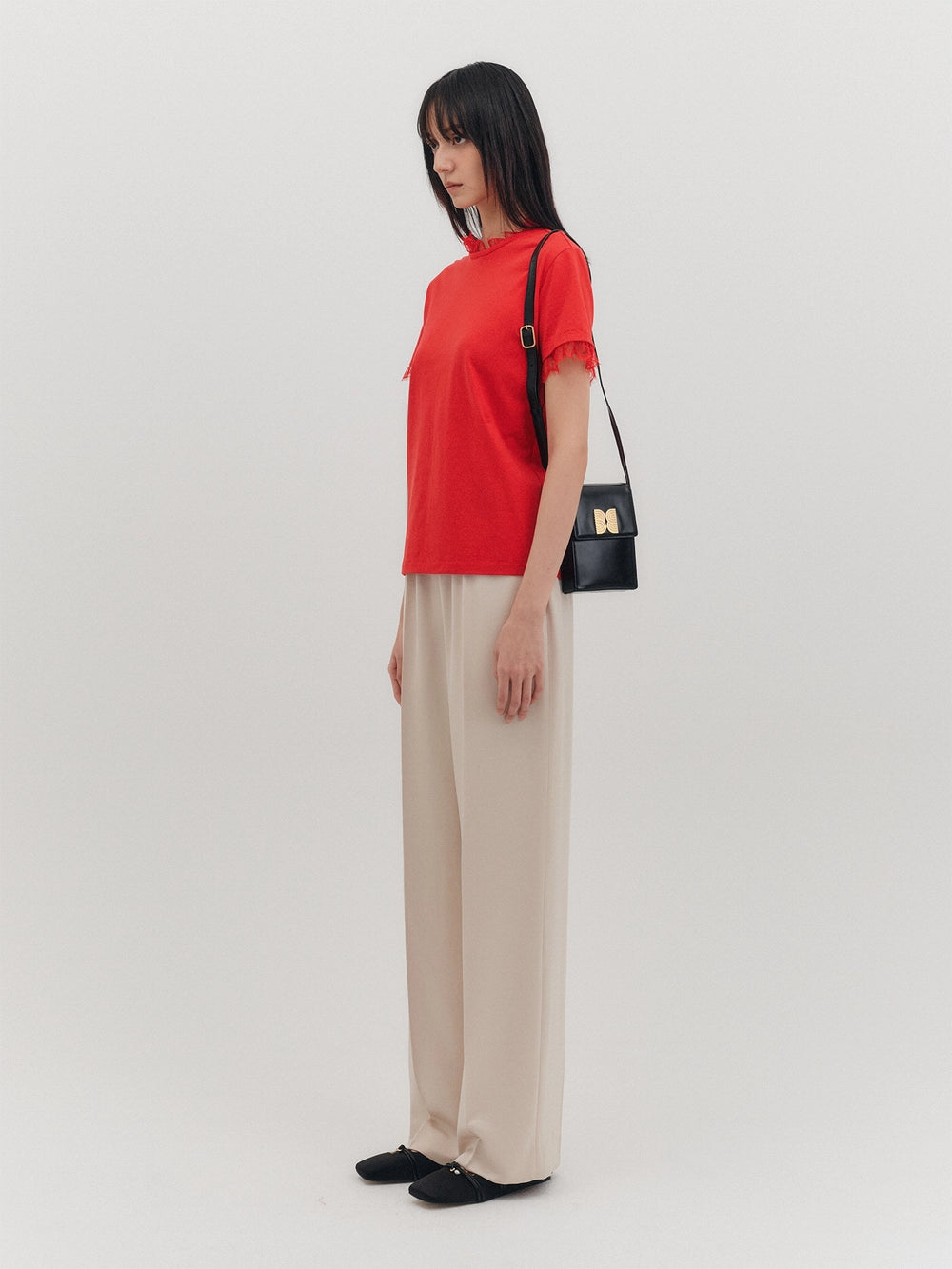 EENK Lace T-shirt - Red