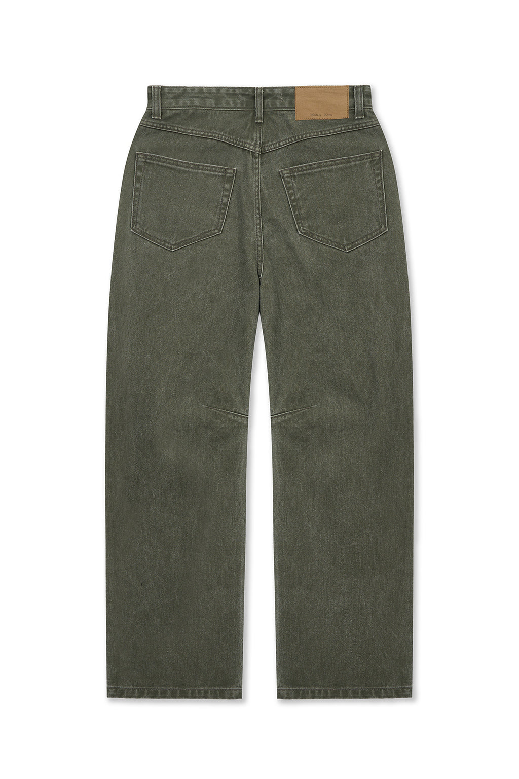 [matinkim] Dart Point Denim Pants IN Khaki