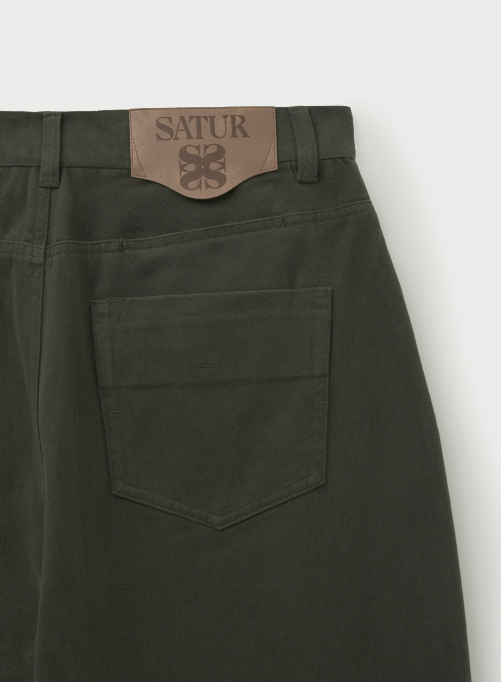 [satur] Teo Brushed Cotton Pants - Charcoal