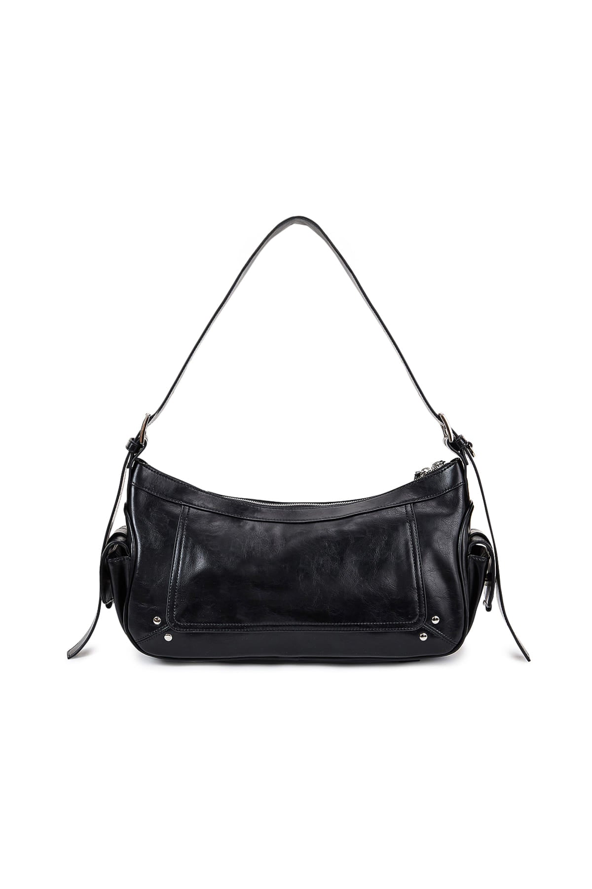 [matinkim] RIVET POINT QUAD SHOULDER BAG IN BLACK
